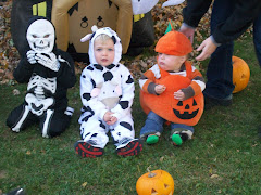 The skeleton, the cow and the pumpkin