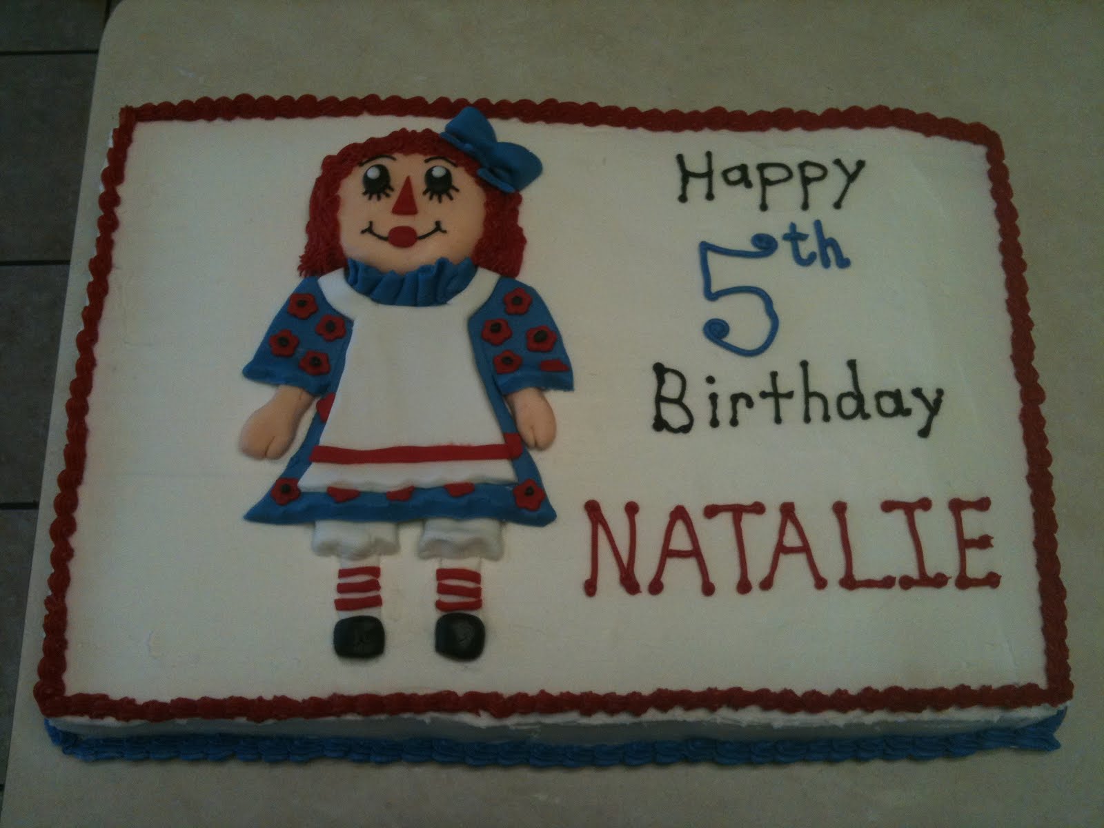 Cakes by Joanna: Raggedy Ann Birthday Cake