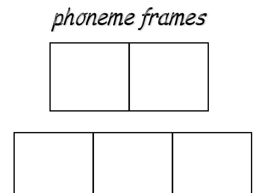 Debbie's Resource Cupboard Phoneme frames