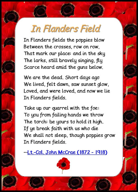 flanders field poem. In Flanders Field