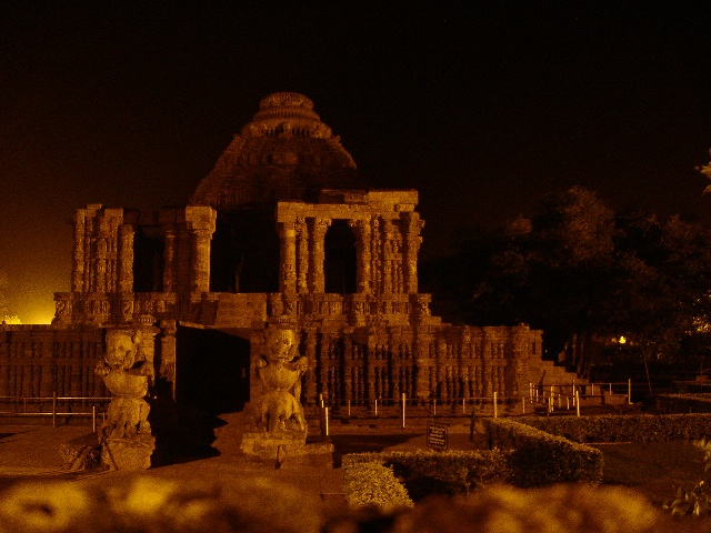 konark temple night shot