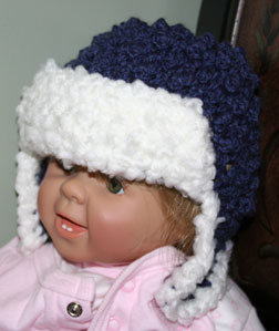 The Crochet Shack: Nubby Aviator Hat