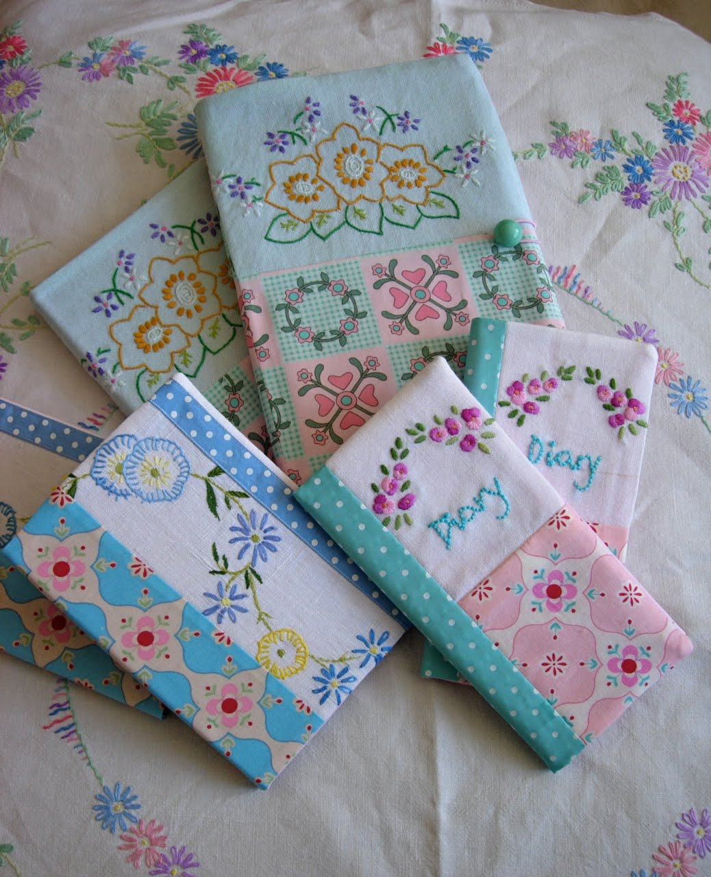HenHouse Emporium Vintage Embroidered Notebook Covers