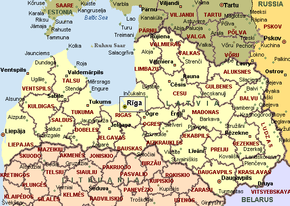 Latvia Physical Features