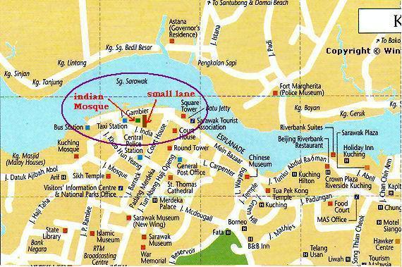 Peta Bandaraya Kuching(Lokasi AladdinAdvertising)