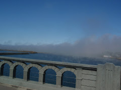 Crossing the bridge inot Gold Beach. OR