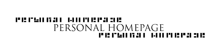 Yr 3 Personal Homepage