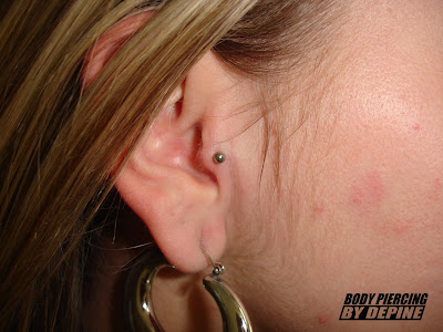 Barbell Through Ear