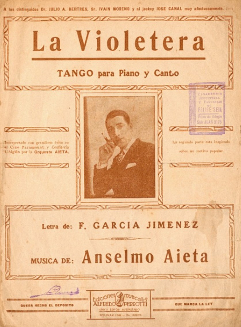 Partituras de Tango LA VIOLETERA