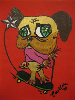 Skateboarder Pug (On Ebay, Click on Photo)