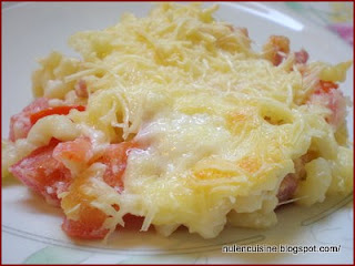 Gratin de pâtes mozzarella,parmesan et tomates    (Ninnenne) Gratin+de+pates+2
