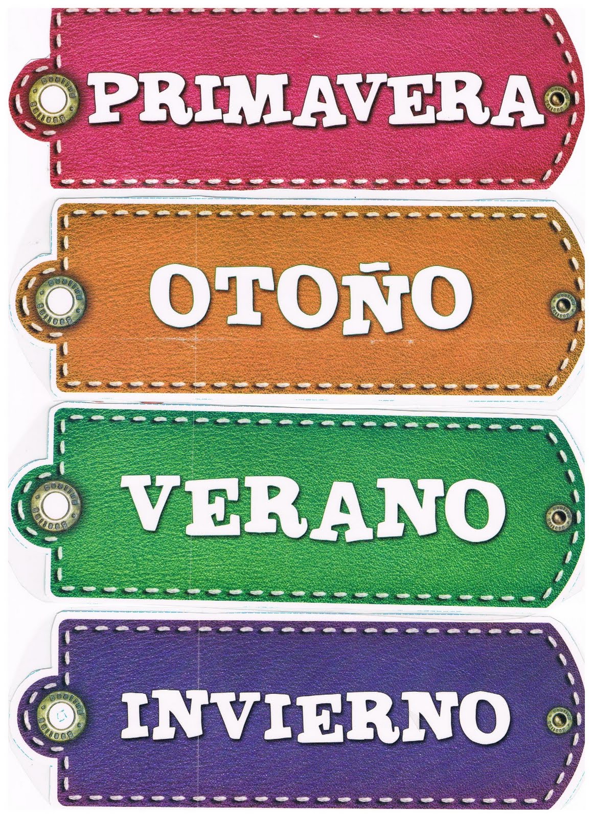 RECURSOS DE EDUCACION INFANTIL ESTACIONES, MESES DEL AÑO Y DÍAS DE LA