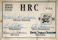 membership card for . . .