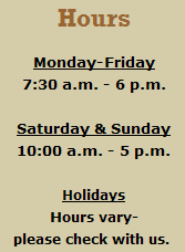 BUSINESS HOURS