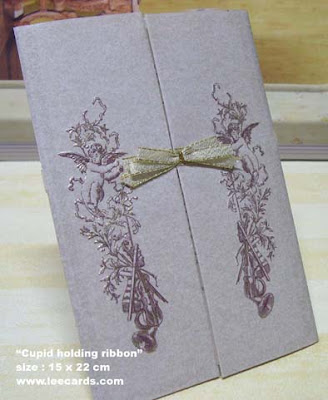 Using import vellum paper makes this simple yet exclusive card so different