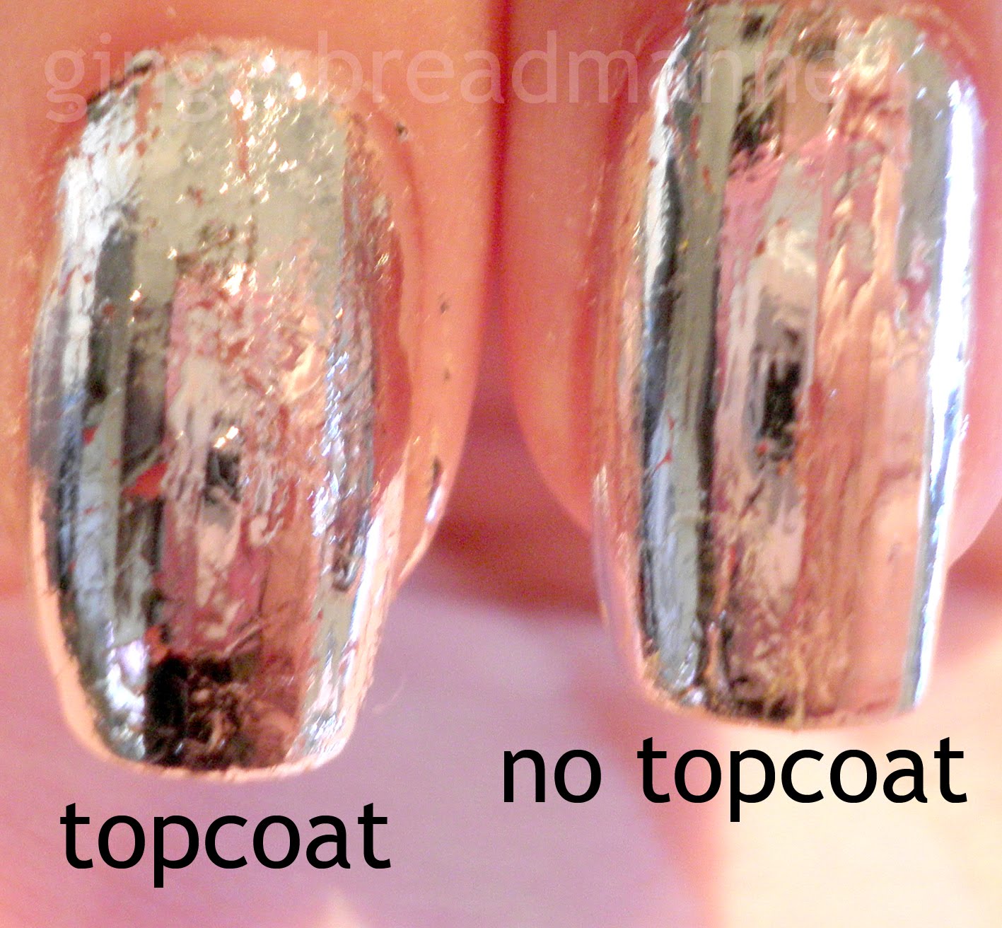 You could try special nail foil topcoat but apparently, they're not much