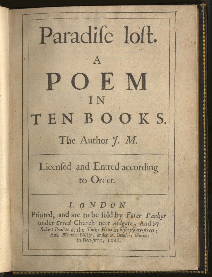 essays on paradise lost by john milton Essays and criticism on john milton's paradise lost - paradise lost, john milton - (literary criticism (1400-1800). essays on paradise lost by john milton Essays and criticism on john milton's paradise lost - paradise lost, john milton - (literary criticism (1400-1800).