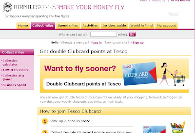 Tesco Airmiles Account - AirMiles.co.uk/Tesco