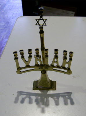 Hanukkah candlestick Star of David