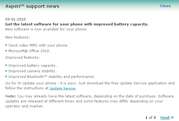 Sony Ericsson M1i прошивка