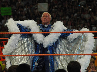 Ric Flair enacting the angel archetype
