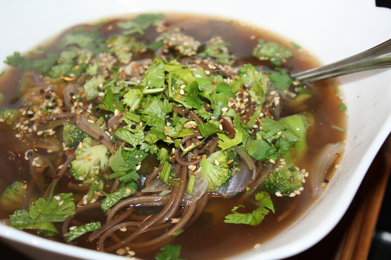 Vegan Epicurean Quick Soba Noodle and Vegetable Soup