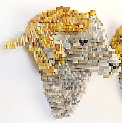 dd+detail Digital & Real Worlds Collide In Shawn Smiths Pixelated Sculptures.
