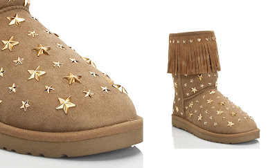 starlit chestnut Jimmy Choo Capsule Collection For UGG. Some Cozy Couture Kickass Boots.