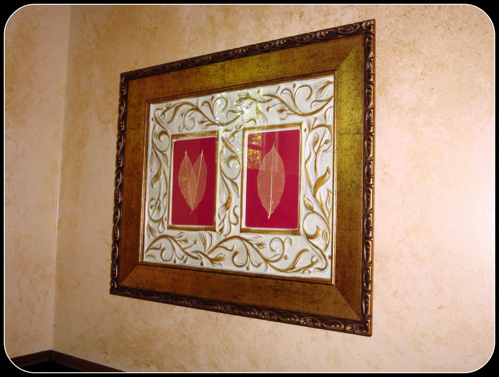 The Penny Parlor Framed Gold Leaves