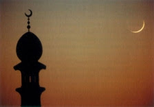 Luna crescente e minareto. Dal sito di Robert Harry van Gent