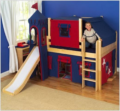 Kids Loft   Slide on 2011 Bunk Beds For Kids With Slides And Tent   Wonderful Home Design