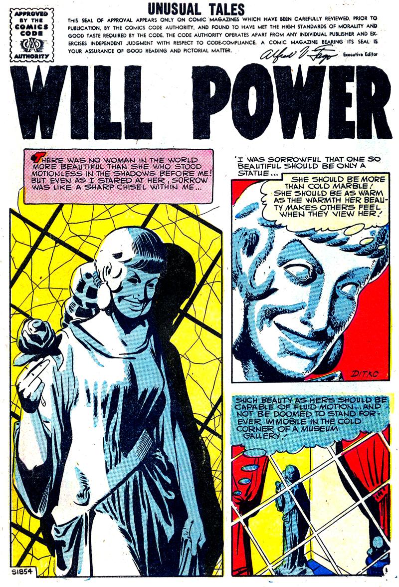 Ditko Comics Unusual Tales Will Power