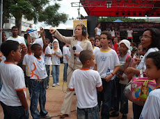 Preparando para reportagem ao vivo