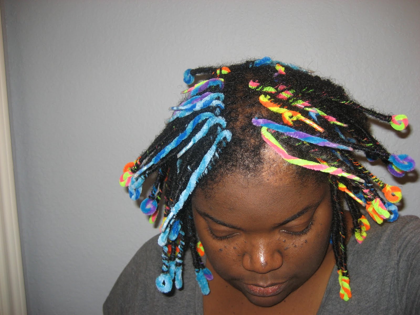 Loc'd and Lovin' It!: Spiral Clarification…..and As the Pipe Cleaner Set  Falls..