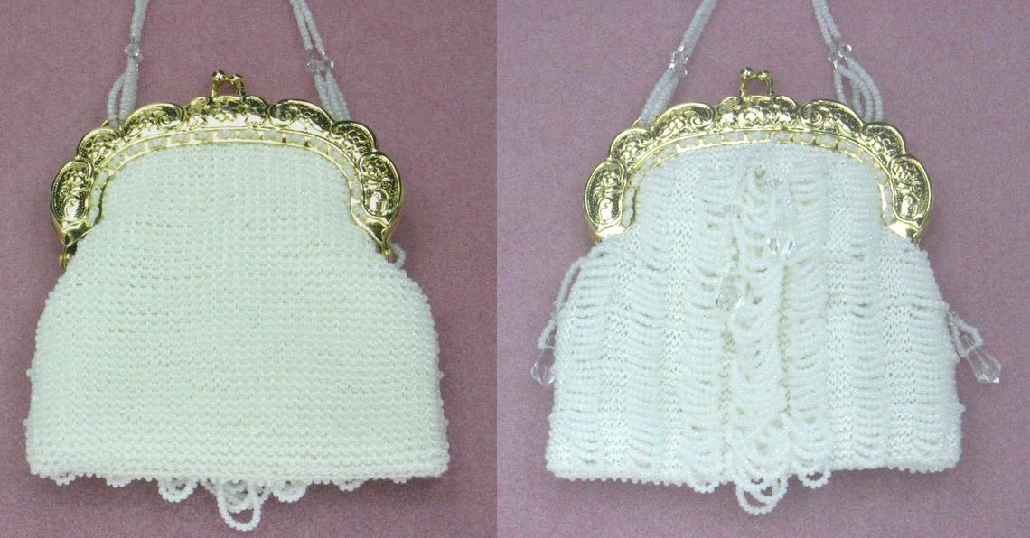 Nantyglo Needles Bead Knitting Evening purse pattern