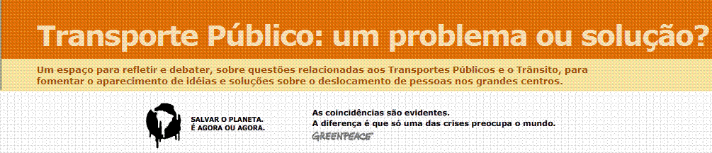 Transporte Público: um problema ou solução?