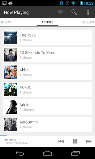 Now Playing Music Player Apk v1.3