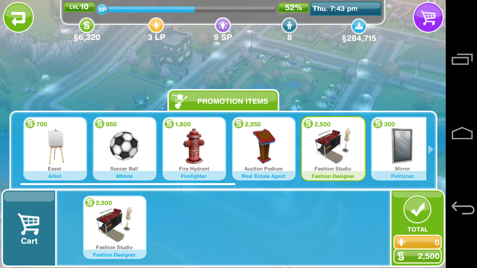 How Do You Buy A Podium In Sims Freeplay