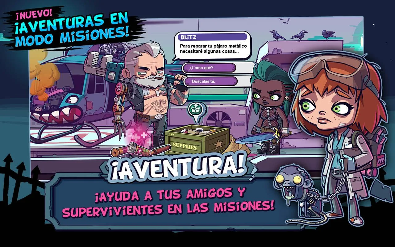 ZOMBIES ATE MY FRIENDS V2.1.1 APK MOD (Dinero y Glu Coins Ilimitados) Gratis para Android