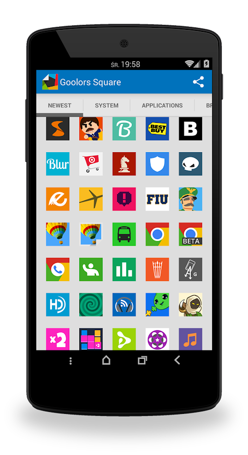 Goolors Square - icon pack v2.7.0.5 APK mobile9