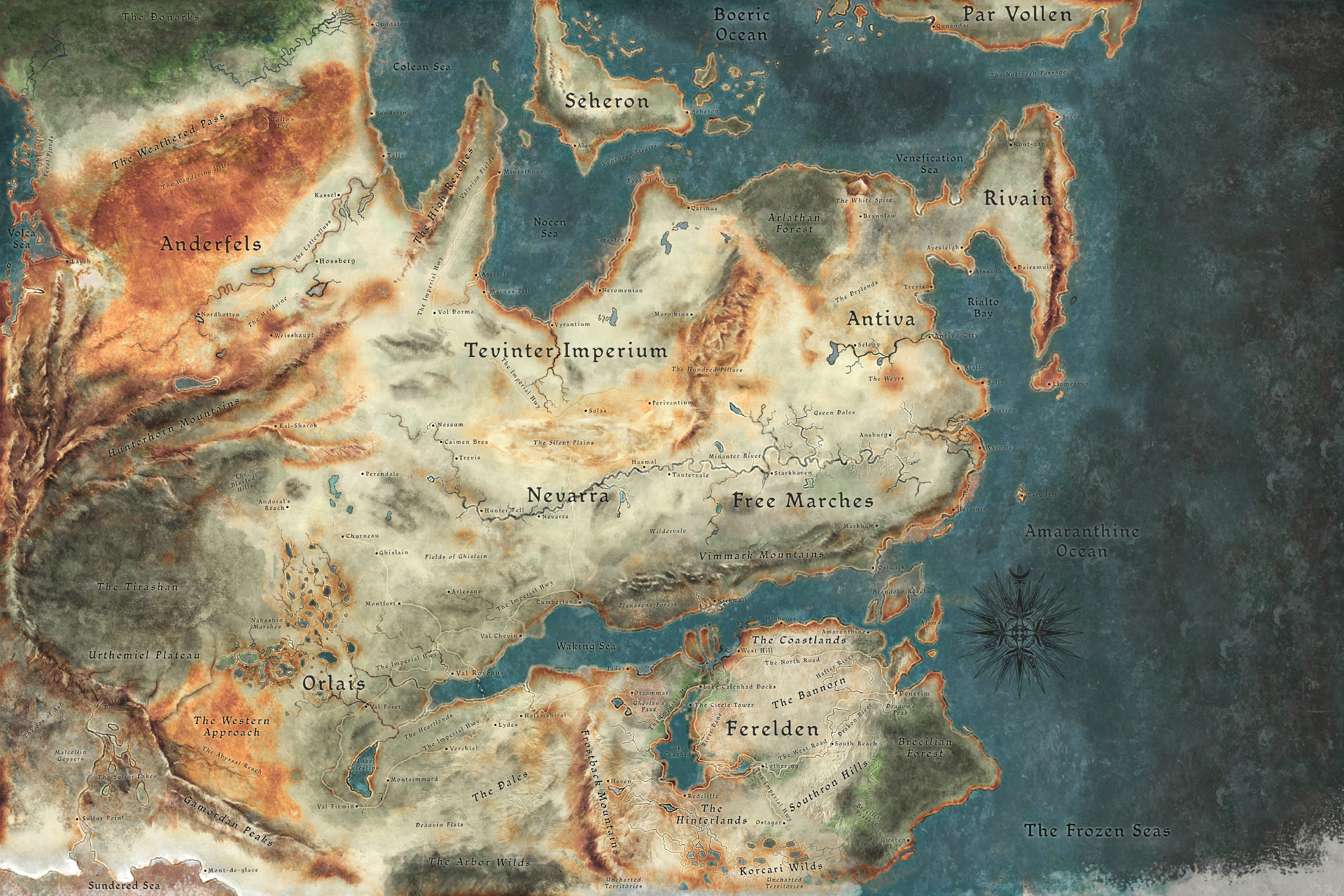A Map of Thedas. 