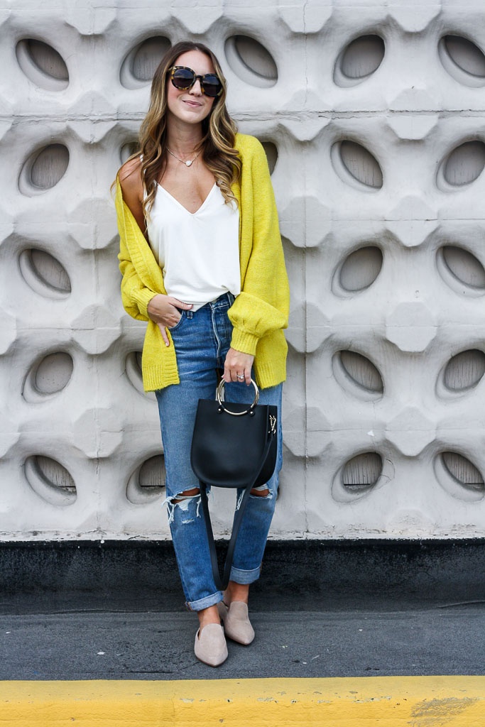 Yellow Cardigan and the Perfect Sunnies Twenties Girl Style