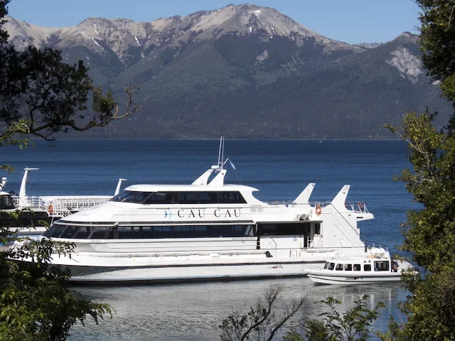 2 Weeks in Patagonia: Cau Cau cruise boat on Nahuel Huapi Lake in Bariloche Argentina