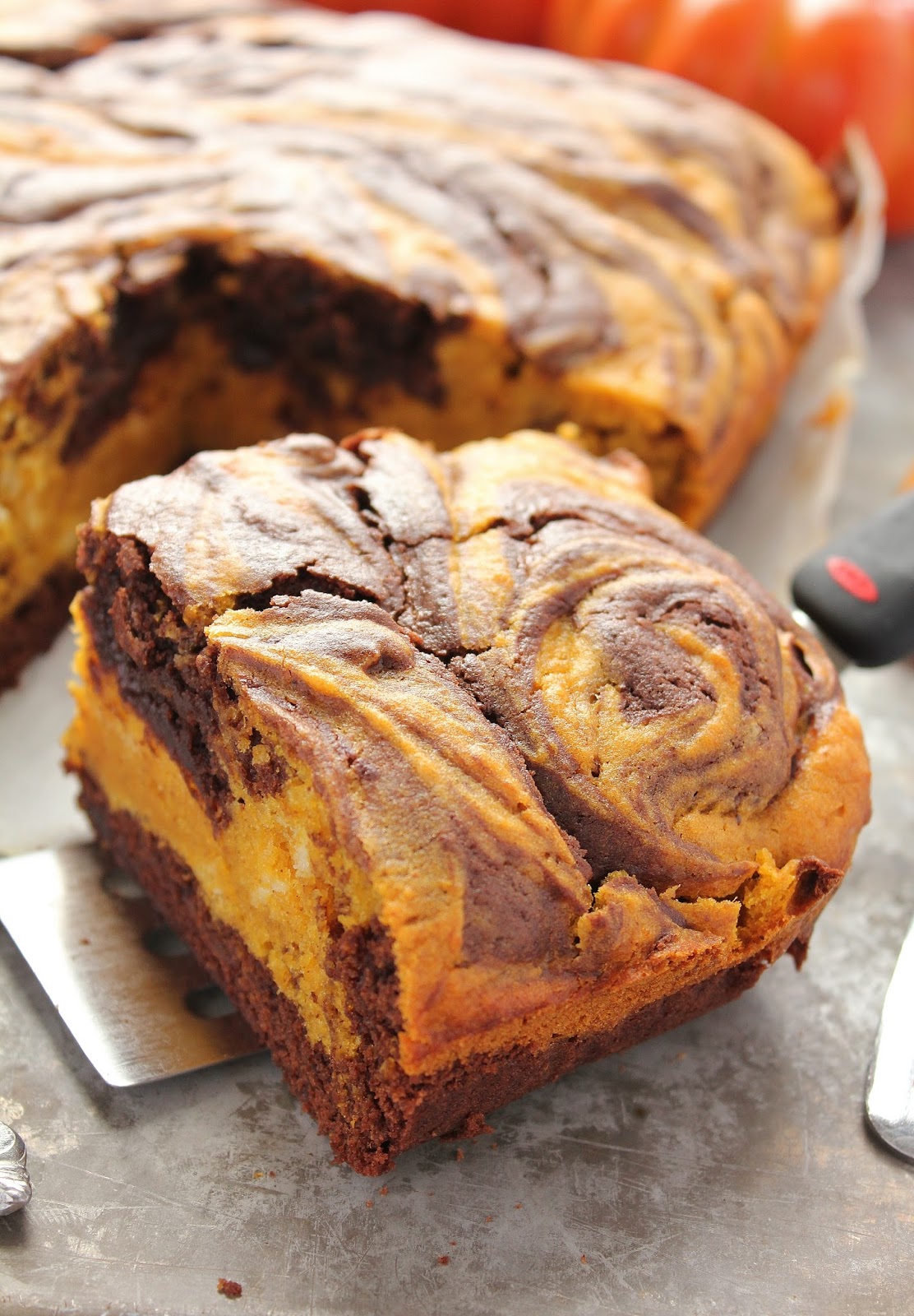 Baking with Blondie Pumpkin Swirl Brownies