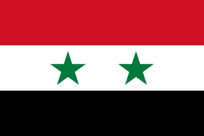 Logo Gambar Bendera Negara Suriah PNG JPG ukuran 400 px