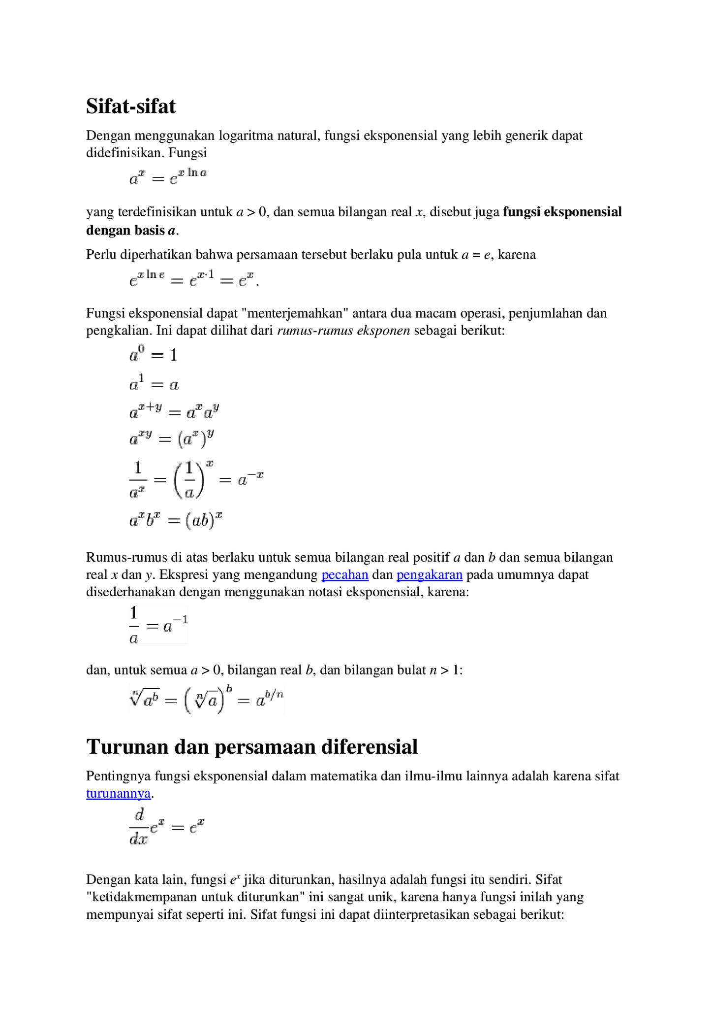 Turunan Logaritma Natural / Kalkulus 1 Integral dan Turunan Logaritma Natural / Kalkulus 1 Integral dan