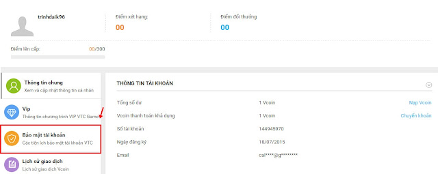 Cách đổi mật khẩu game Đột Kích Cach doi mat khau game dot kich