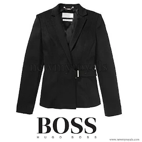 Queen Letizia wore Hugo Boss Jesila Fashion show blazer