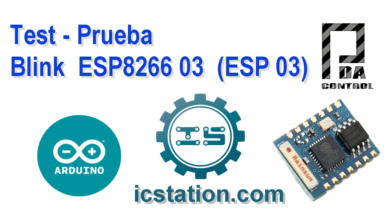 Blink ESP8266 03 ESP 03 in Arduino IDE – PDAControl