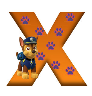 Alfabeto de la Patrulla Canina o Paw Patrol con Todos los Personajes. 